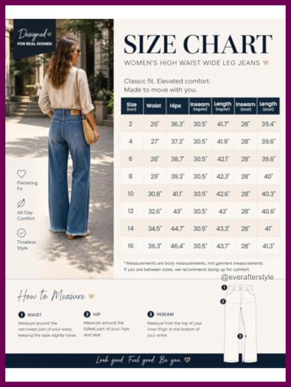 High Waisted Straight Leg Jeans with Raw Hem Stretchy Denim Tummy Control - Picture 5 of 6